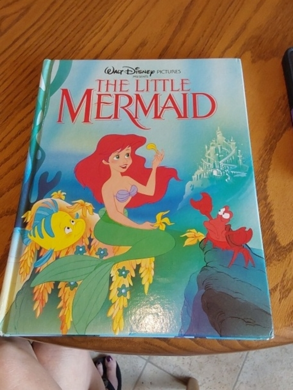 The Little Mermaid Hardcover Storybook - Red & Green Cover